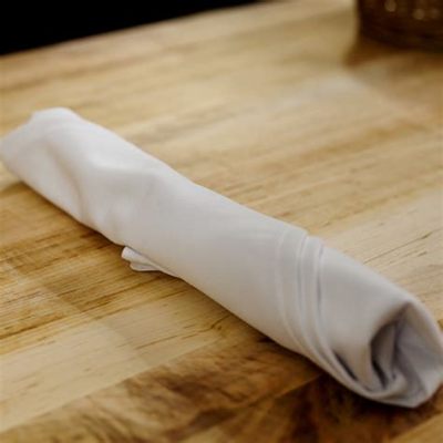 how to roll silverware in a paper napkin without a ring