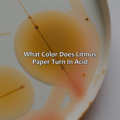 what color does acid turn litmus paper? What if the litmus paper itself is contaminated with other substances?